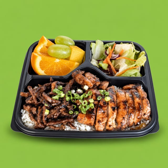 5B.Steak & Chicken Plate.